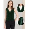 INSPIRE CHIC Women's V Neck Sleeveless Retro Waistcoat Vest - 2 of 4