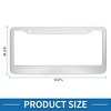 Unique Bargains Aluminium Alloy License Plate Holder Durable Mirror Polished Silver Tone - 3 of 4