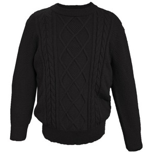 Boy Sweater Pullover Cable Knit Long Sleeve Turtleneck Chunky Warm Sweater - 1 of 2