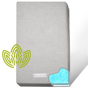 Modera Baby Organic Cotton Dual-Sided Premium Memory Foam Crib Mattress Firm for Infants & Cooling Gel For Toddlers - 52x27.5x5.5" - 1 of 4