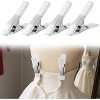 Akoasm 4-Piece Heavy-Duty Garment Clips for Wedding Dress Fitting Mannequins-Silver - 3 of 4