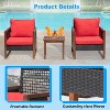 BestMassage Patio Furniture Set 3-Piece Outdoor Wicker Conversation Bistro Set - 3 of 4