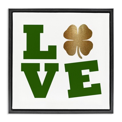 Stupell Industries St Patrick's Day Clover Love, 25" x 25"