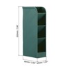 Unique Bargains Plastic Large Capacity 4 Compartments Makeup Brush Pencil Holder - 2 of 4