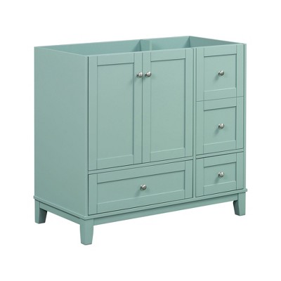 NicBex Bathroom Storage Cabinet without Sink Morden Cabinets with 1 Cabinet, 3 Storage Drawers and USB Charging for Bathroom