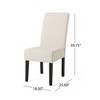 Anybear Set of 2 Contemporary Beige Fabric Chairs - 4 of 4