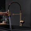 Matte Black Kitchen Faucet Single Handle Stainless Steel, Commercial Single Hole Modern One Hole Bar Sink Faucet - 2 of 4