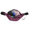 Unique Bargains Crossbody Fanny Pack with 4 Pockets Purple 1 Pc - 3 of 4