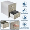 Stainless Steel Outdoor Kitchen Door Drawer Combo - Triple Drawers & Access Door,Propane Storage & Adjustable Garbage Ring - 4 of 4