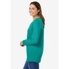 Woman Within Plus Size Perfect Long-Sleeve V-Neck Tee - 4 of 4