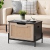 Rattan Storage Bench with Flip Top Lid Dual Safety Hinges, Reinforced Design for Entryway, Living Room, or Bedroom, Easy Assembly Organizer - 4 of 4