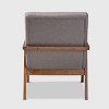 Naeva Wood Armchair Gray/Brown - Baxton Studio - 4 of 4