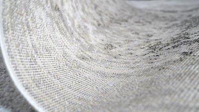 Storm Abstract Reversible Area Rug in Gray/Cream - Easy Care