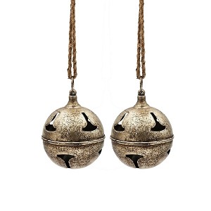 NAYSAYE Party Decoration and Accessories Bell Hanging Ornament Set for Holiday Celebration and Christmas, Multicolor, 6"*7.2"*0.6" - 1 of 4