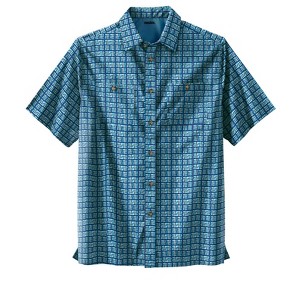 KingSize Men's Big & Tall Easy Care Woven Sport Shirt - 1 of 4