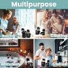 4-Piece Ceramic Kitchen Canisters Set, Airtight Jars with Wooden Spoons Reusable Chalk Labels and Marker for Sugar, Coffee, Flour, Tea - 3 of 4