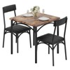 Round Dining Table Set for 2, Circle Kitchen Table and Chairs, Dining Room Table Set with Upholstered Chairs - 4 of 4