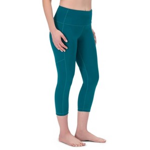 ROCKY High Waisted Yoga Leggings, 22" inseam - CAPRI, Workout Running Activewear Tummy Control Leggings for Women - 1 of 4