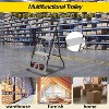 Acekool 2-in-1 Collapsible Hand Truck & Step Ladder, 220lb Capacity Aluminum Dolly Cart, Anti-Slip Steps, Folding Design for Home & Office - 4 of 4