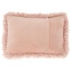 HomeRoots 14" X 20" Mauve Knubby Plush Throw Pillow - 3 of 3