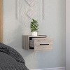 NicBex Nightstand with Drawers or Cabinets,1pc Side Table with Wood Frame,Bedside Table for Bedroom,Living Room,Gray/Brown - 4 of 4