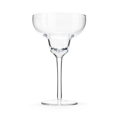 Clear Crystal Stemmed Margarita Cocktail Glasses, 10 oz, Set of 4