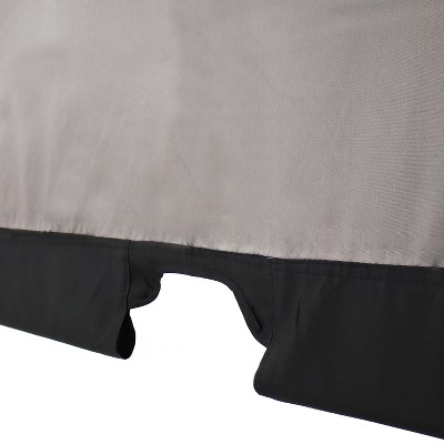 Gray 9x12 Foot Polyester Retractable Pergola Canopy Shade