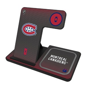 Keyscaper Montreal Canadiens Linen 15-Watt 3 in 1 Charging Station - 1 of 4