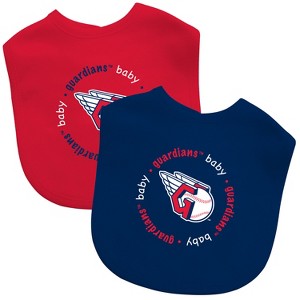 BabyFanatic Officially Licensed Unisex Baby Bibs 2 Pack - MLB Cleveland Guardians - 1 of 3