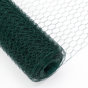 Large Size Galvanized Hexagonal Floral Green Chicken Wire, Outdoor Anti-Rust Chicken Wire Poultry Netting for Garden, Large Chicken Coop Wire Fencing - 1 of 4