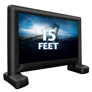 Tangkula 15 Ft Inflatable Movie Screen Outdoor Projector Screen w/ Air Blower Carry Bag - 1 of 4