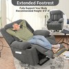 Velvet Remote Power Lift Recliner Chair with Cup Holders,Extended Footrest and Side Pocket for Elderly-Baofuwish - 3 of 4