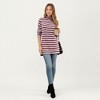 Anna-Kaci Women’s Ribbed Turtleneck Pullover Top with Soft Textured Striped Knit Long Sleeves and Relaxed Tunic-Length Silhouette - 3 of 4