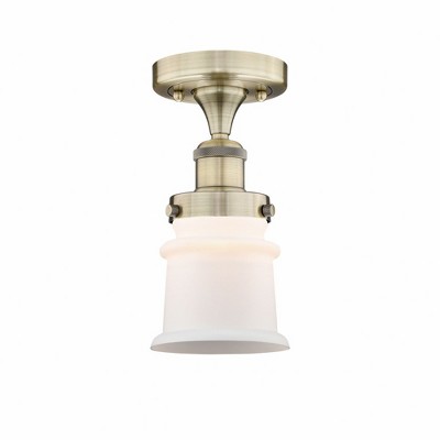 Canton - 1 Light Semi-Flush Mount In Industrial Style-9.25 Inches Tall and 5.25 Inches Wide