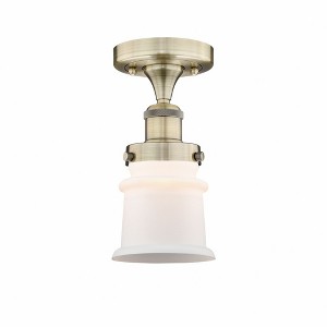 Canton - 1 Light Semi-Flush Mount In Industrial Style-9.25 Inches Tall and 5.25 Inches Wide - 1 of 1