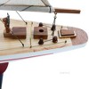 Endeavour Yacht Painted 24" L Wooden Sailboat Model By Old Modern Handicrafts - 4 of 4