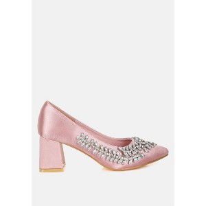 Abatina Satin Diamante Embellished Women Pumps - 1 of 4
