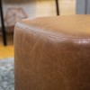 17" Modern Square Ottoman with Metal Base - WOVENBYRD - 2 of 4
