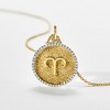 Ross-Simons 0.20 ct. t.w. Diamond Zodiac Pendant Necklace in 18kt Gold Over Sterling - 3 of 4