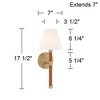 Possini Euro Design Possini Euro Aniline 17 1/2"H Soft Gold Wall Sconce Set of 2 - 4 of 4
