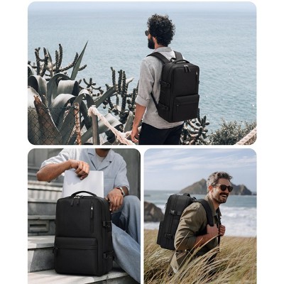 SUGIFT Expandable 20L-30L Waterproof Travel Backpack, Carry On Personal Item, USB Charging, Anti-Theft, Fits 15.6" Laptop for Men & Women — фото 7