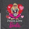 Boys' - Barbie - Peace Love Barbie Short Sleeve Graphic T-Shirt - 2 of 4