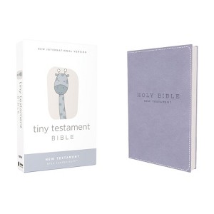 Niv, Tiny Testament Bible, New Testament, Leathersoft, Blue, Comfort Print - by  Zondervan (Leather Bound) - 1 of 1