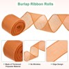 Unique Bargains Burlap Wired Edge Durable Thick Fabric Ribbons for DIY Crafts 1 Pc - 2 of 4