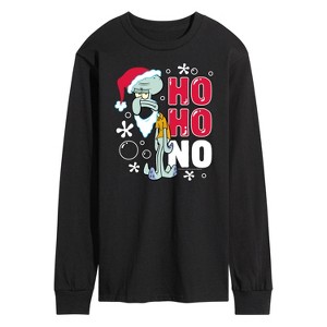 Men's - SpongeBob SquarePants - Ho Ho No Long Sleeve Graphic T-Shirt - 1 of 4