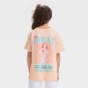 Girls' Moana Ocean Connects Us Oversized Short Sleeve Graphic T-Shirt - Peach Orange - 3 of 4