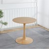 Dolonm Tulip Table Mid-century Dining Table for 2-4 people With Round Mdf Table Top, Pedestal Dining Table - 3 of 4