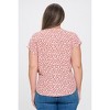 WEST K Women's Ana Plus Size Tie Front Top - 3 of 4