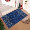 Christmas Runner Rug Mas Snowflake Hallway Rug Non Slip Kitchen Runner Rugs Indoor - 2 of 4