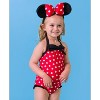 RuffleButts Toddler Girls UPF50+ Halter One Piece - 4 of 4